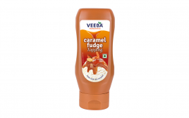 Veeba Caramel Fudge Topping   Plastic Bottle  380 grams